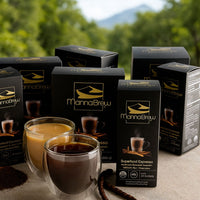 MannaBrew - 豆科灌木籽荚“咖啡” – 20 袋（类似茶包） - 可冲泡 20 杯