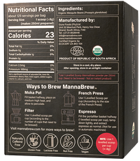 MannaBrew - Mesquite seedpod "coffee" – 2.2 lbs (998g) Box - Makes 125 Cups