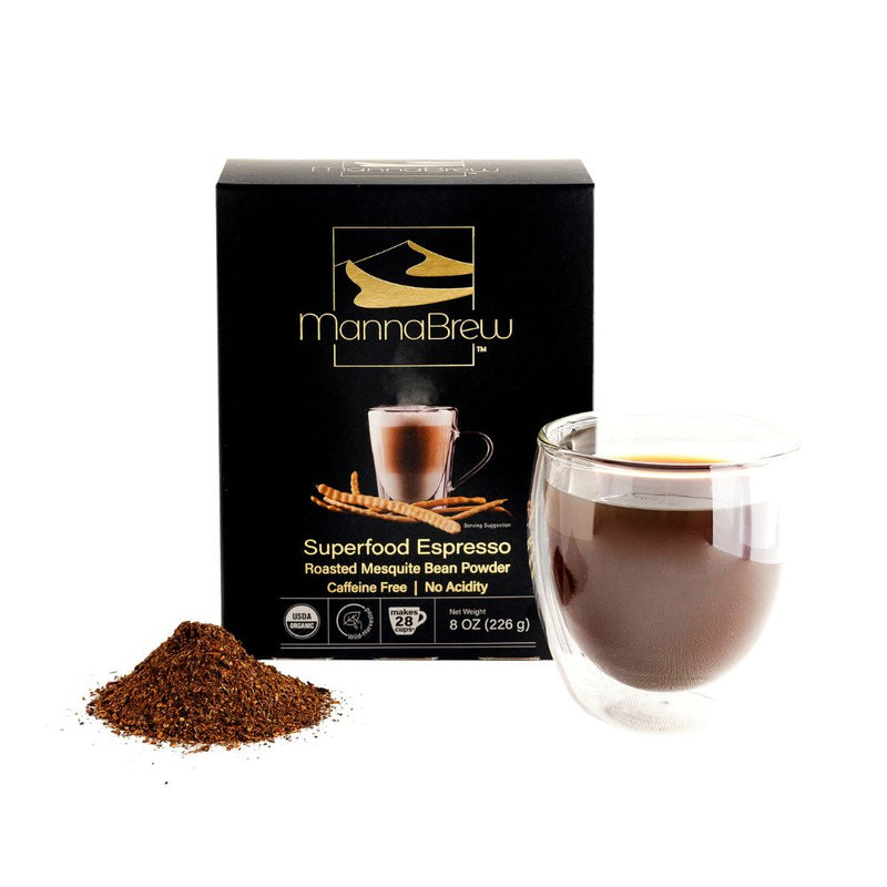 MannaBrew - Mesquite seedpod "coffee" - 8 Ounce (226g) Makes 28 cups